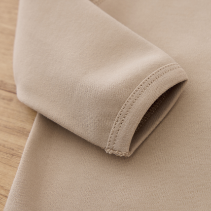 Blara Organic House Long-Sleeve Bodysuit – Khaki