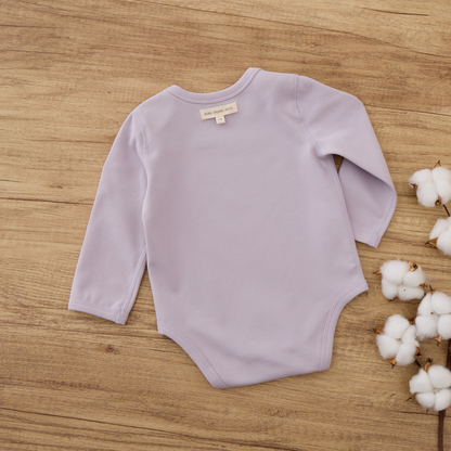 Blara Organic House Long-Sleeve Bodysuit – Purple