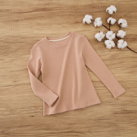 Blara Organic House Ribbed Base Top – Brown