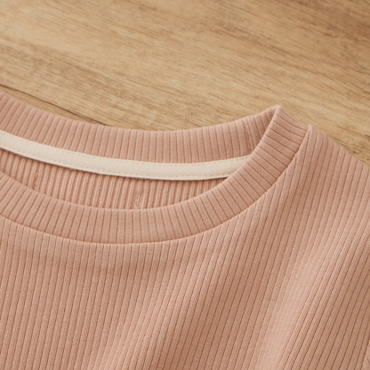 Blara Organic House Ribbed Base Top – Brown