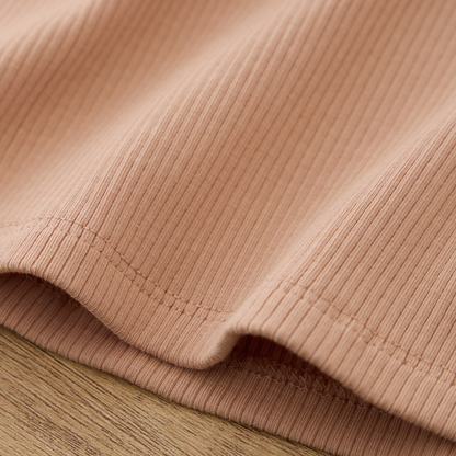 Blara Organic House Ribbed Base Top – Brown