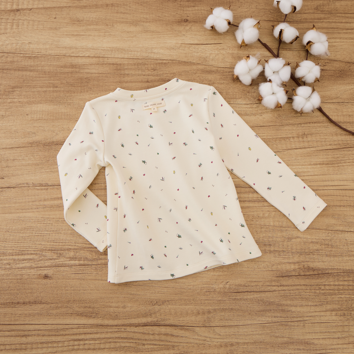 Blara Organic House Base Top – Floral Garden Print