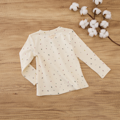 Blara Organic House Base Top – Floral Garden Print