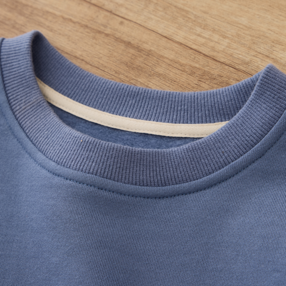 Blara Organic House Raw Hem Sweatshirt – Blue