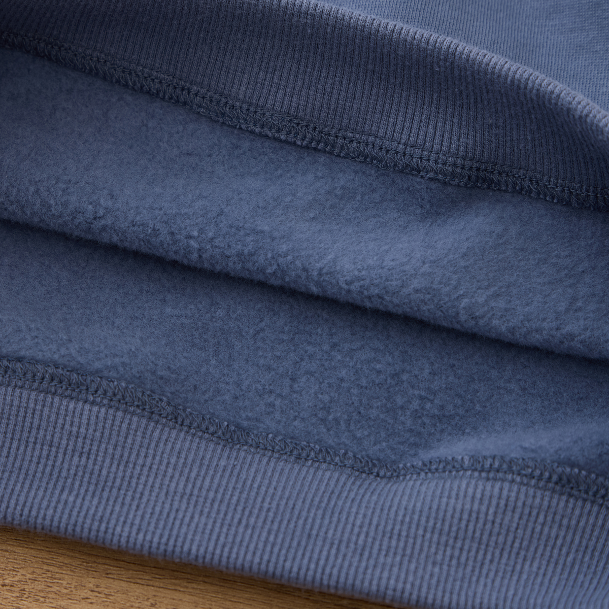 Blara Organic House Raw Hem Sweatshirt – Blue