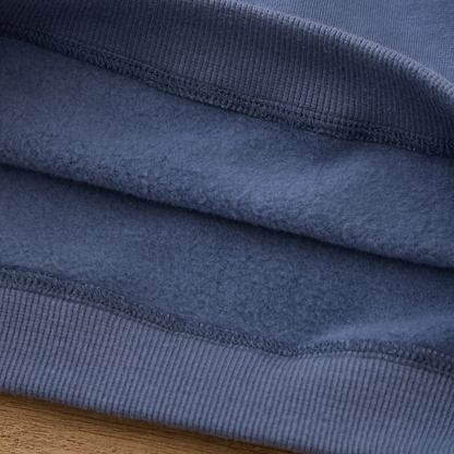 Blara Organic House Raw Hem Sweatshirt – Blue