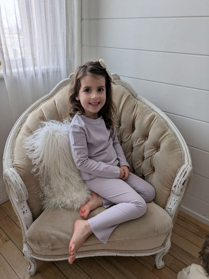 Coming Soon – Blara Organic House Flare Leggings – Purple