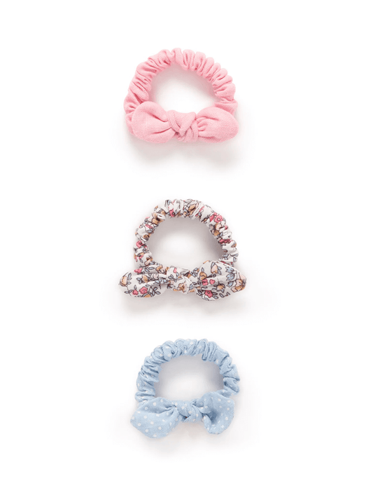 Colorful Print Knot Scrunchies