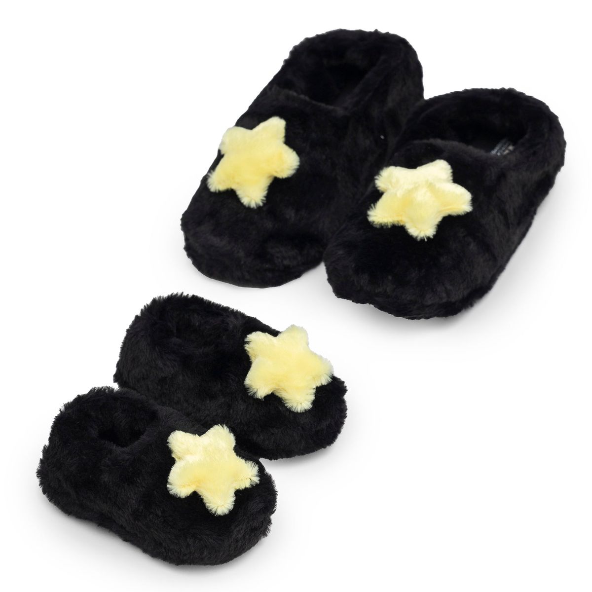 3D Star Faux Fur Slipper