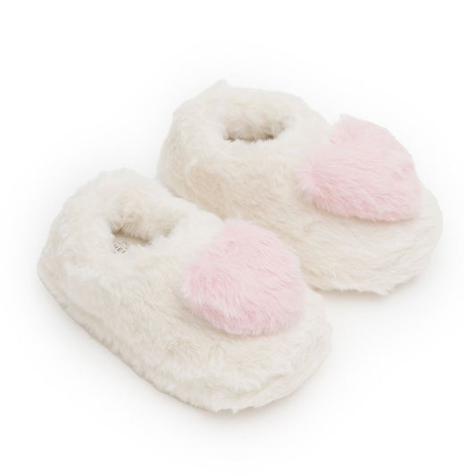 3D Heart Faux Fur Slipper