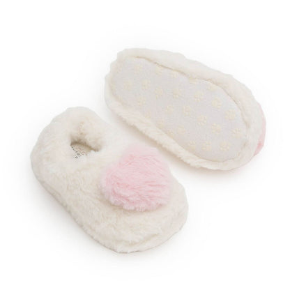 3D Heart Faux Fur Slipper