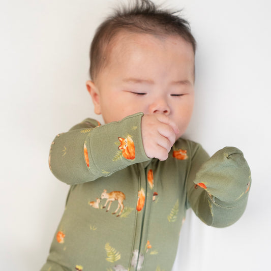 Coming Soon | Belan J. | Forest Friends Footed Zipper Sleeper