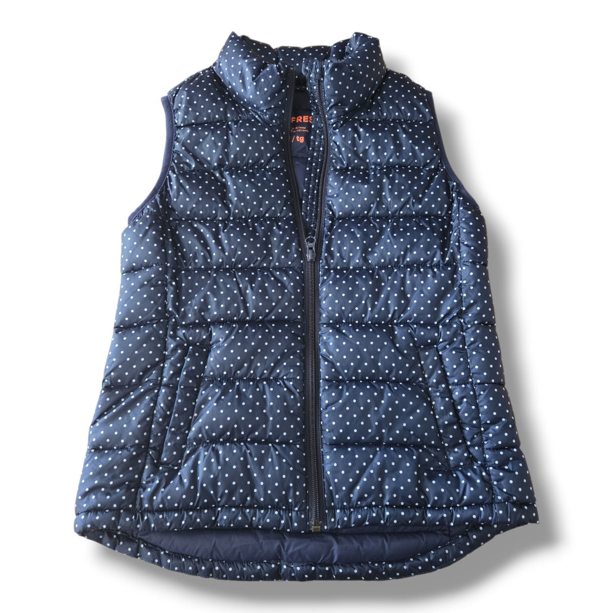 Joe Fresh Girls' Polka Dot Puffer Vest | Size 14–16 (XL) | Pre-loved Quality