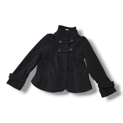 Dollhouse Outerwear Black High Collar Knit Jacket | Size 6X | Pre-loved Quality
