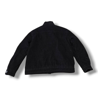 Silver Jeans Co. Black Sherpa-Lined Corduroy Jacket | Size 6 | Pre-loved Quality