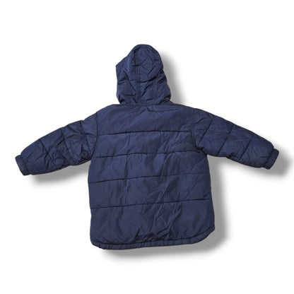 Baby Gap Navy Blue Fleece-Lined Puffer Winter Jacket | 3T | Pre-loved Quality