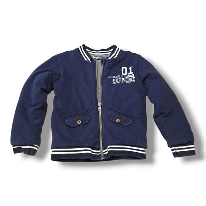 Dirkje Boys Navy Blue Varsity Bomber Jacket | Size 6 | Pre-loved Quality