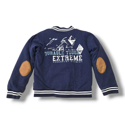 Dirkje Boys Navy Blue Varsity Bomber Jacket | Size 6 | Pre-loved Quality