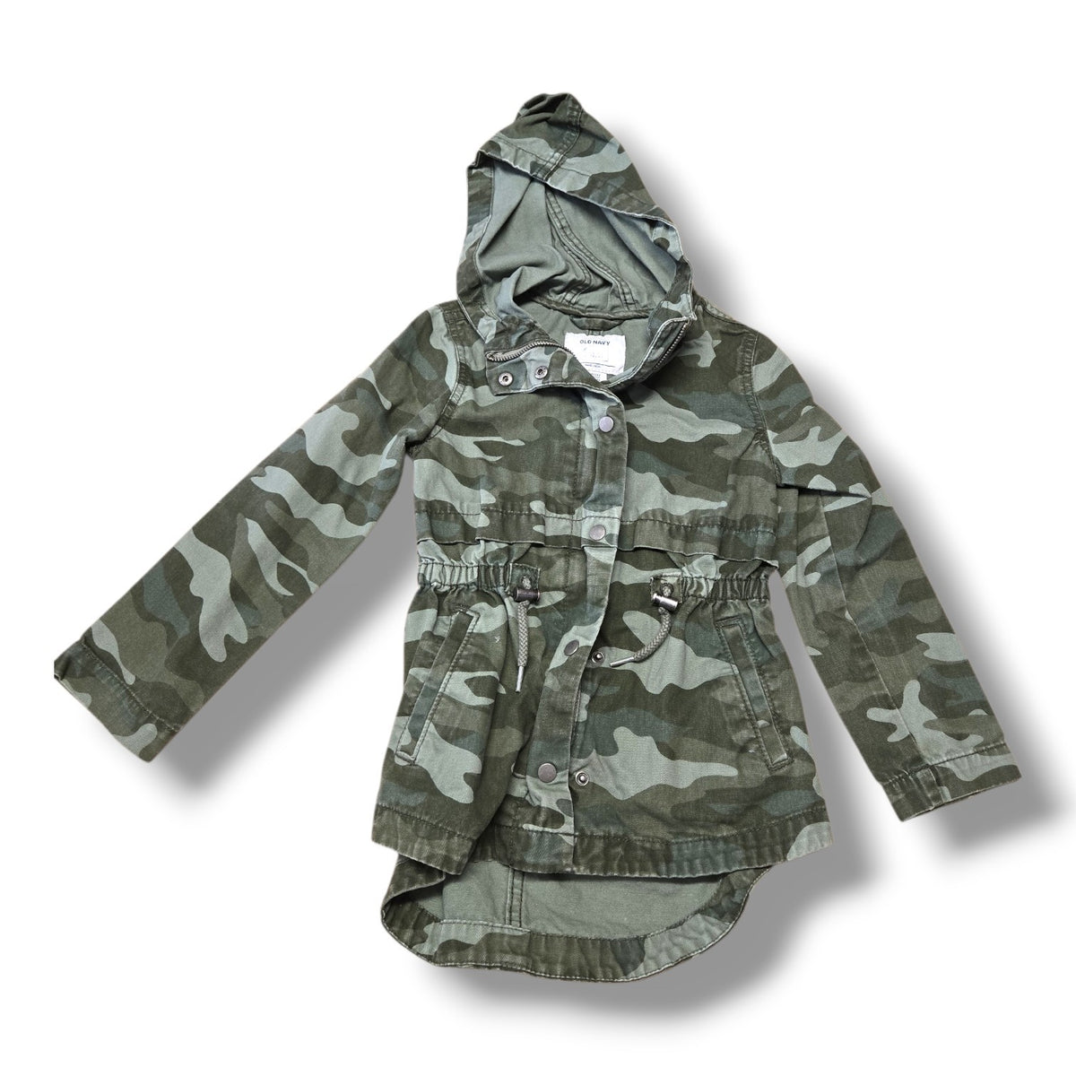 Old Navy Camo Hooded Utility Jacket | 5T | Pre-loved Quality