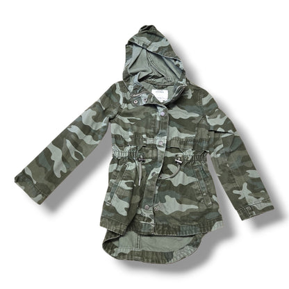 Old Navy Camo Hooded Utility Jacket | 5T | Pre-loved Quality