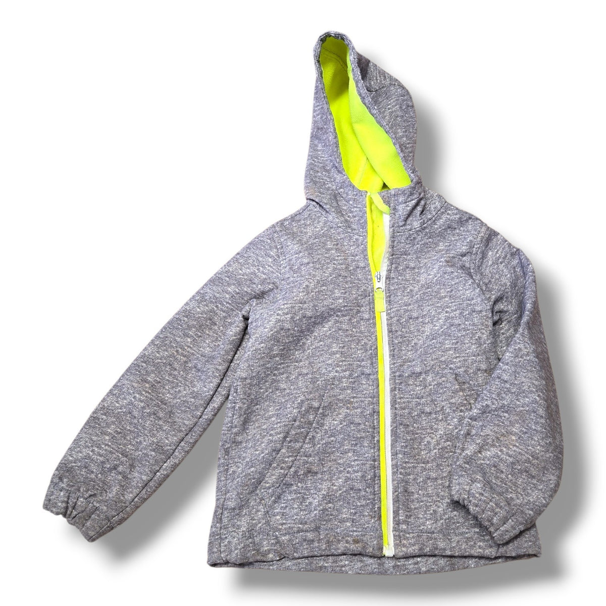 Athletic Works Grey Fleece-Lined Hooded Jacket | Size 5 | Pre-loved Quality