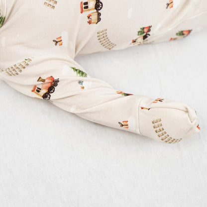 Coming Soon | Belan.J | Footed Zipper Sleeper - Christmas Train
