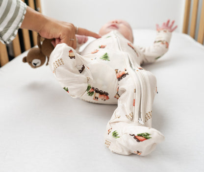 Coming Soon | Belan.J | Footed Zipper Sleeper - Christmas Train