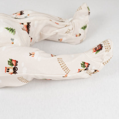 Coming Soon | Belan.J | Footed Zipper Sleeper - Christmas Train