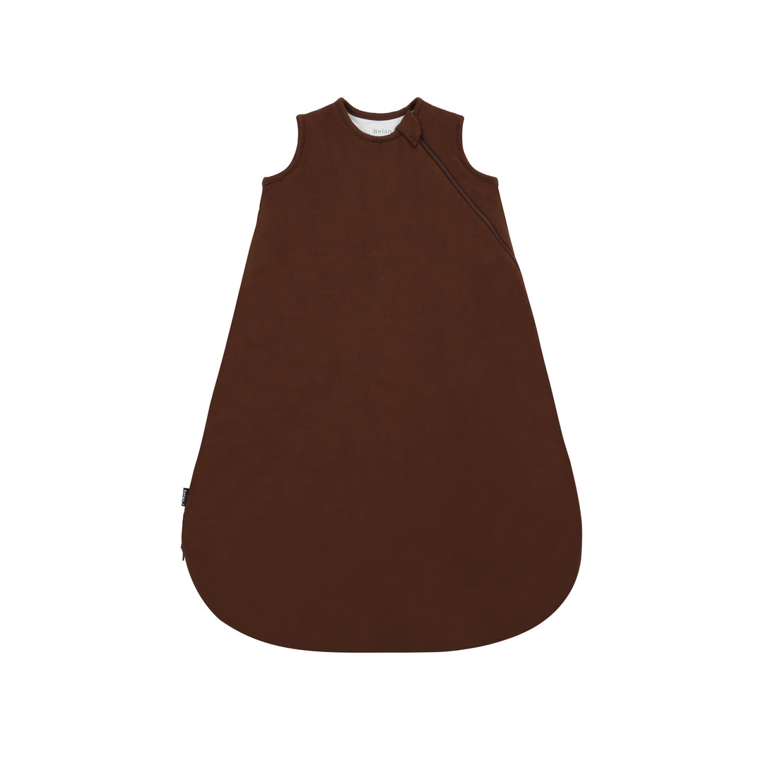 bamboo sleep sack for babies in cocoa color, designed for comfort and movement.