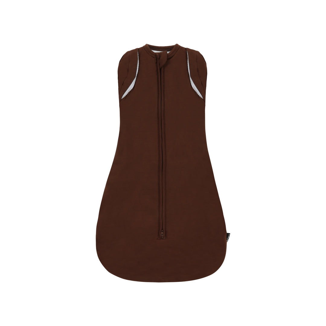 Coming Soon | Belan.J | 1.0 TOG Convertible Swaddle Sack - Cocoa, rich chocolate brown for baby comfort.
