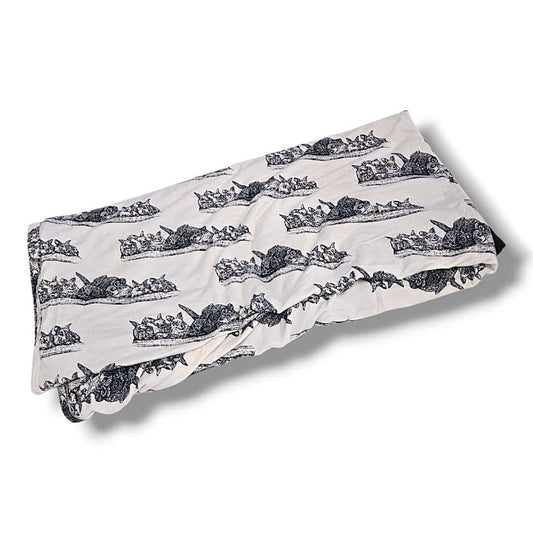 Crystal Crocodile Kate Quinn Blankets, 42"x42"