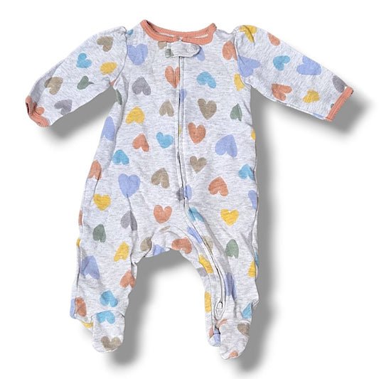 Heather Grey Carters Sleepers, 3M