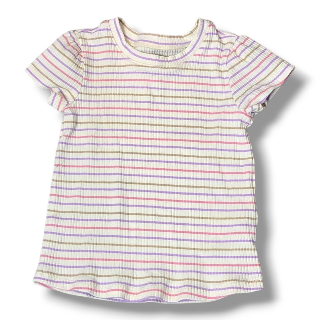 Cream/Stripe Pekkle Kids Tops, 4T