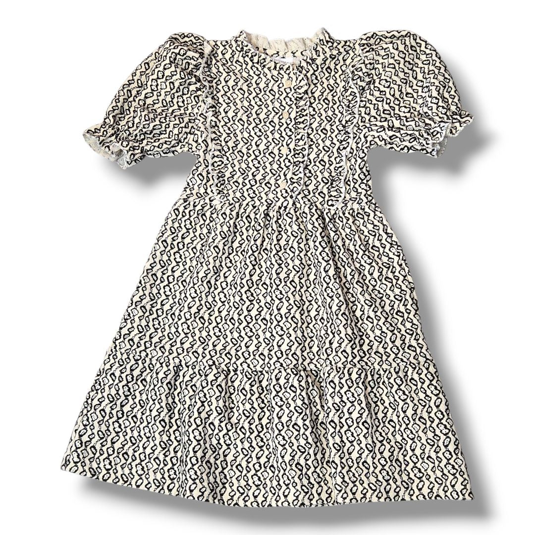 Cream/Black Zara Kids Dresses, 6Y