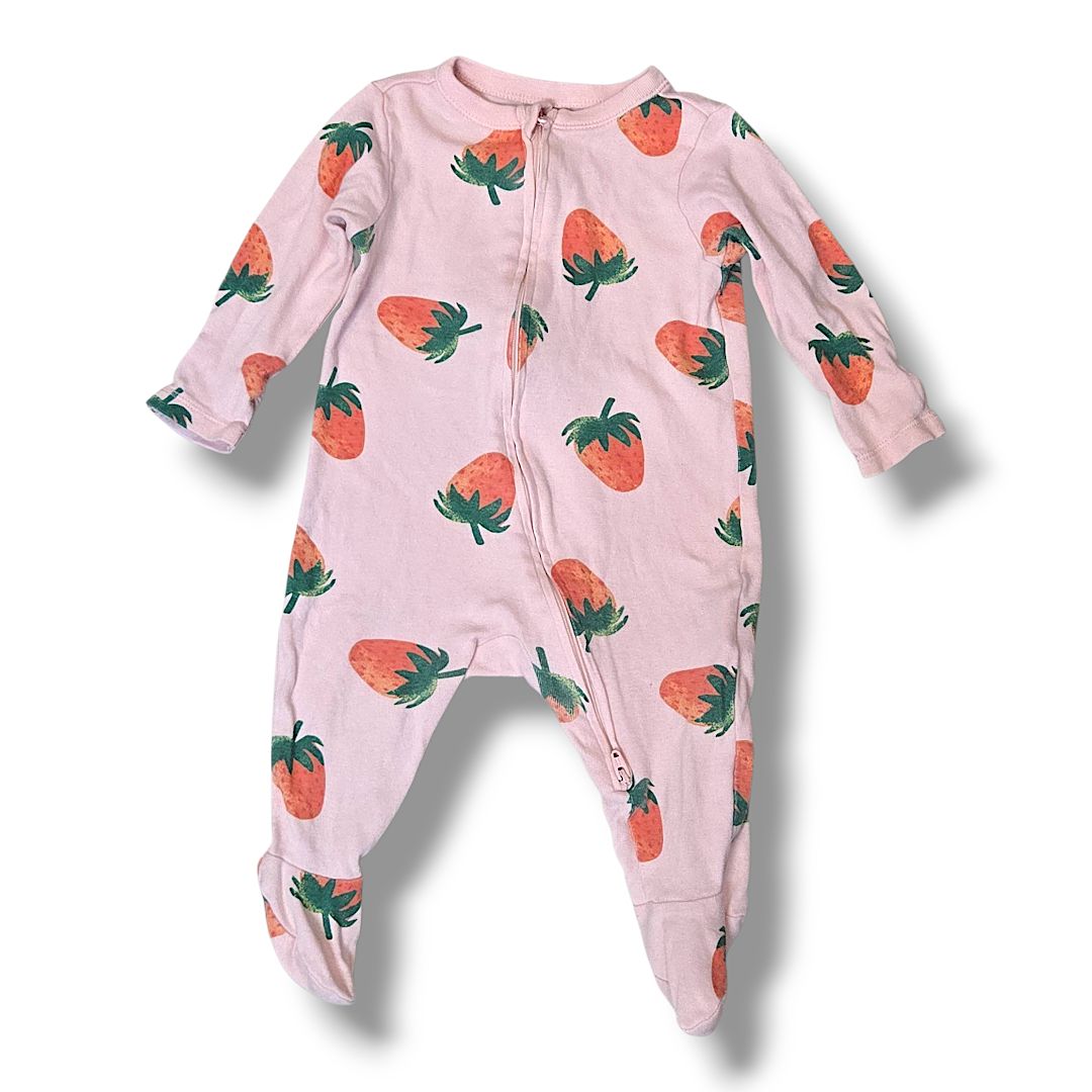 Peach Old Navy Sleepers, 3/6M