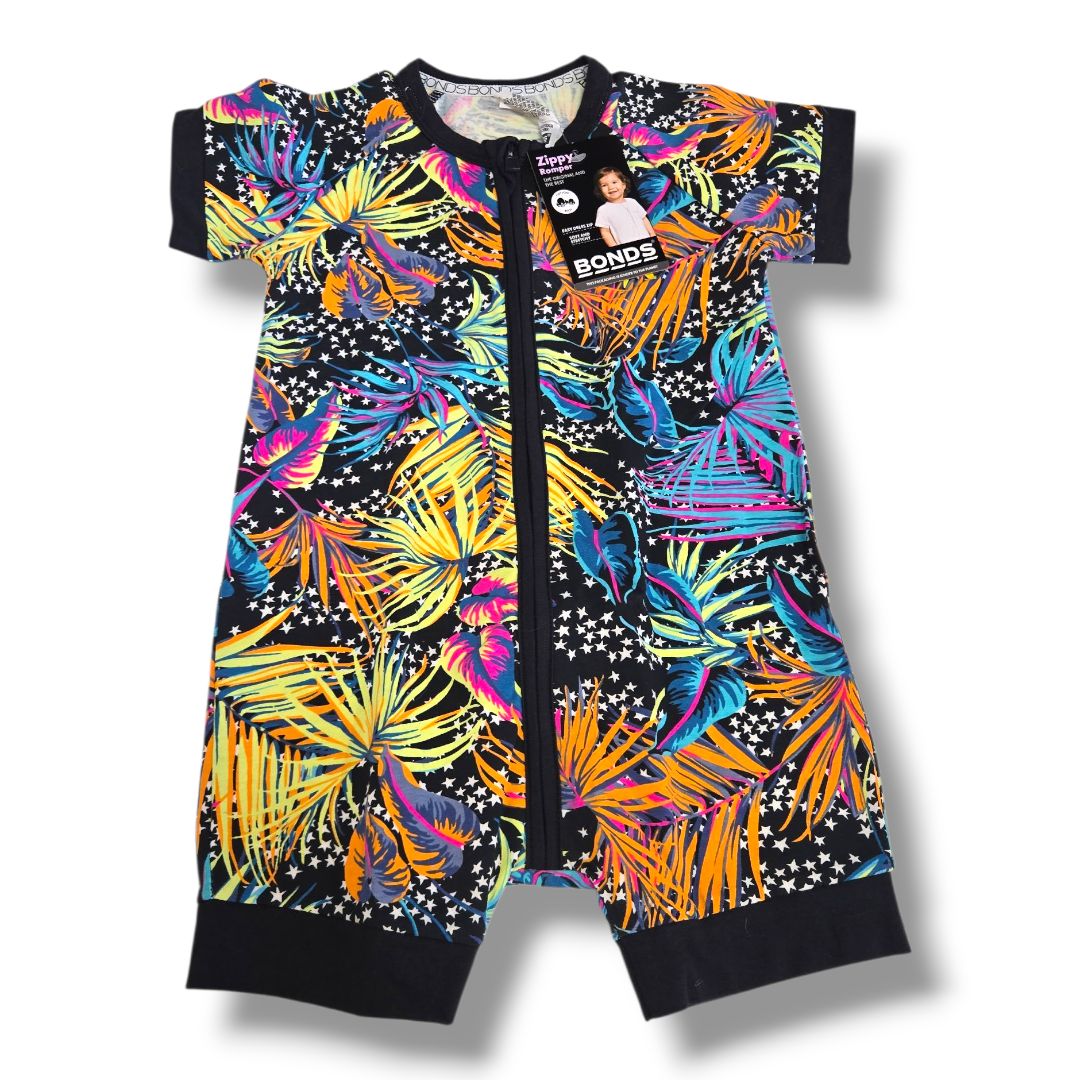 Multi-Color Bonds Kids Rompers, 12-18M