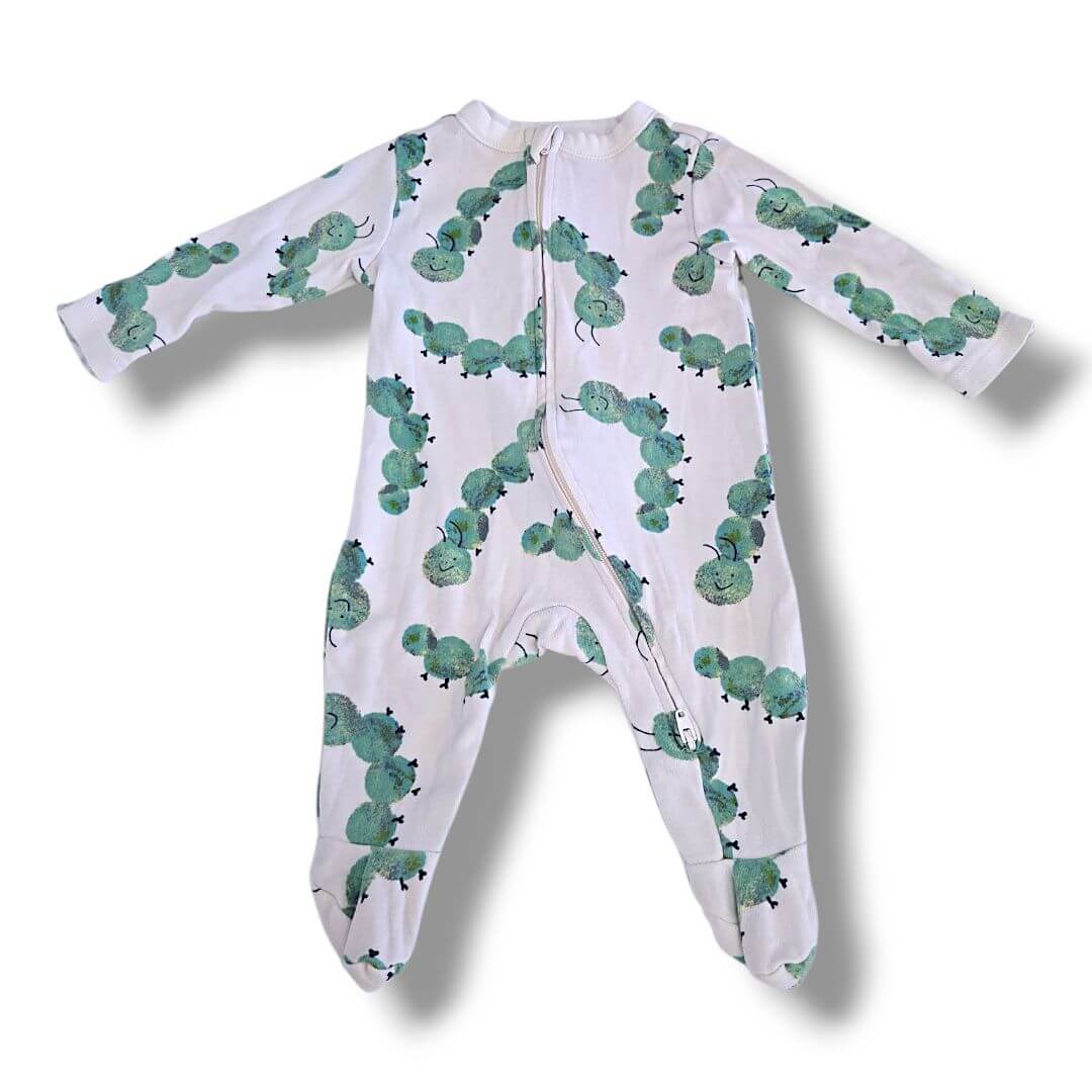 White Old Navy Pajamas, 0/3M