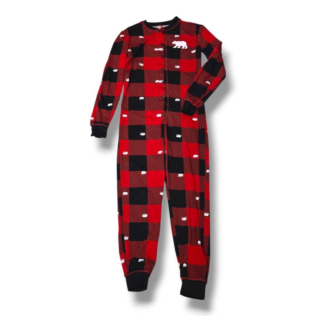 Red/Black Fammy Jammies Pajamas, 7/8 years