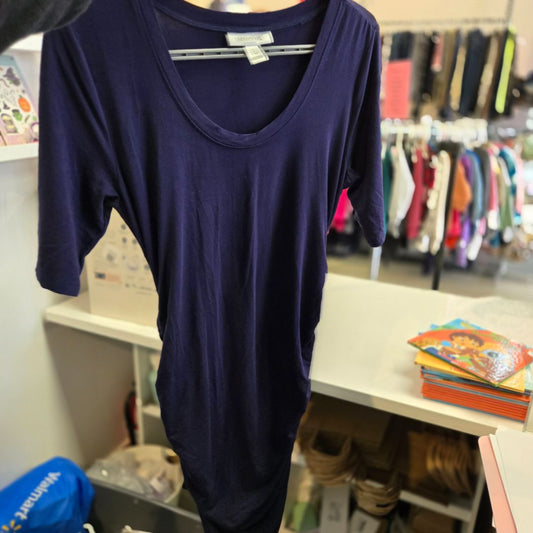 Navy Motherhood Maternity Dress, Small