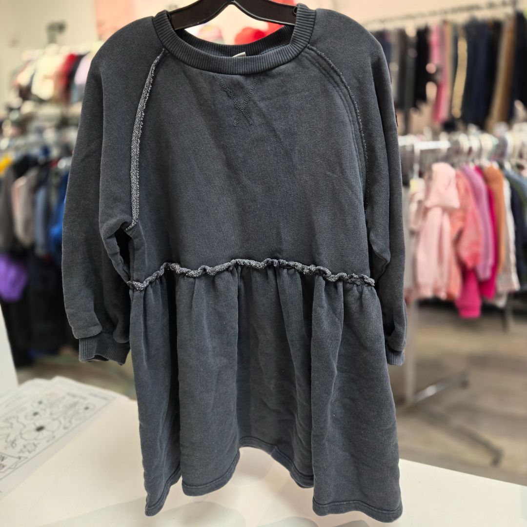 Grey Zara Kids Dresses, 4/5Y