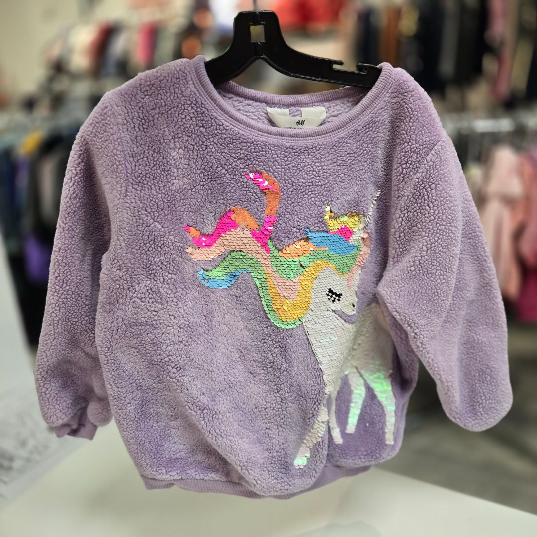 purple H&M Kids Tops, 4/6Y