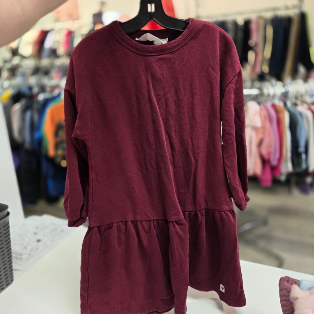 Burgundy H&M Kids Dresses, 4/6Y