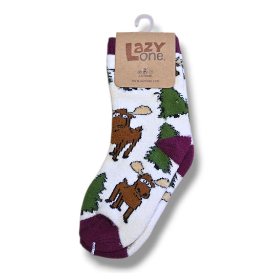 Lazy One Moose Print Kids Socks – Pre-Loved
