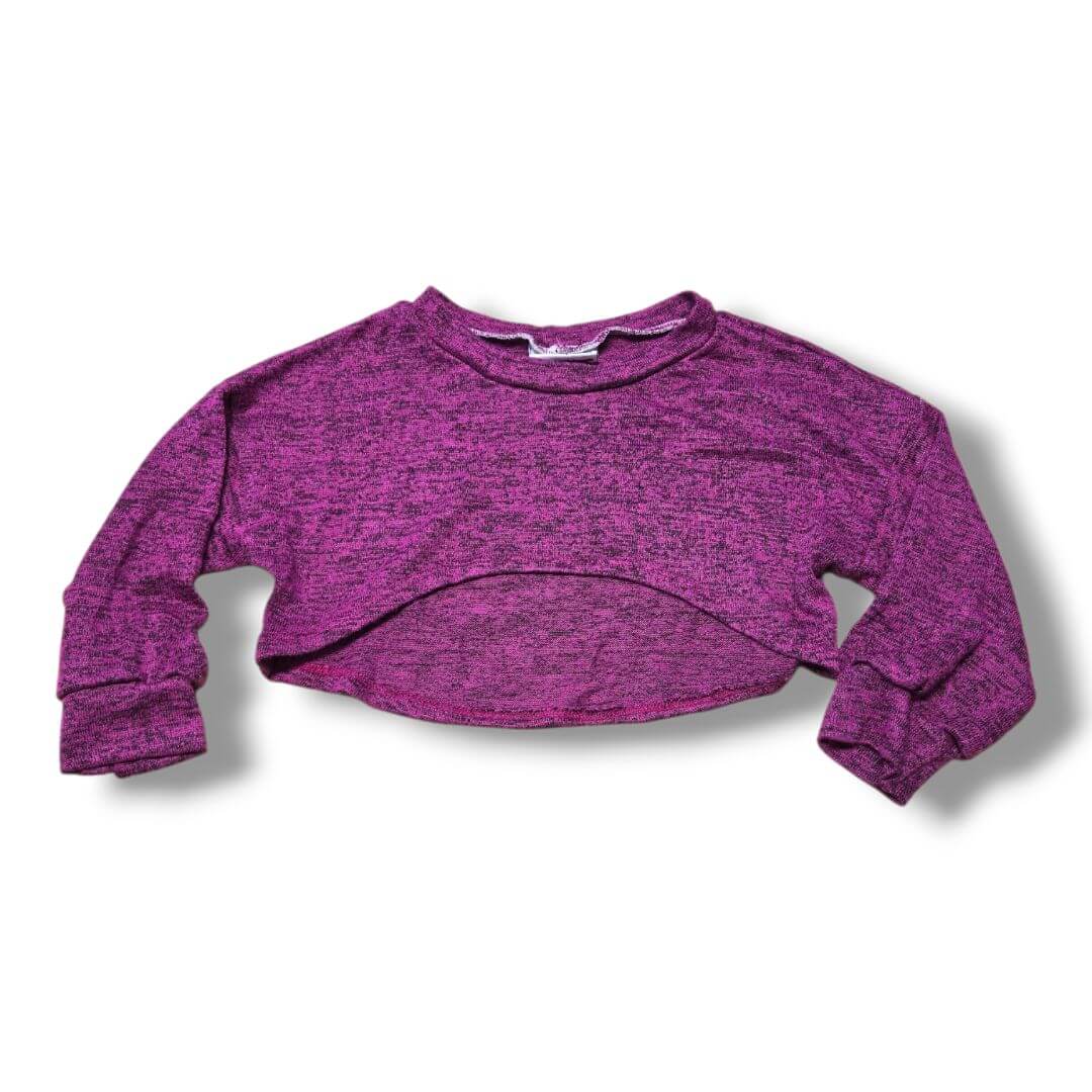 Mama Bare | 2T | Cropped Long Sleeve Top | Pre-Loved Quality