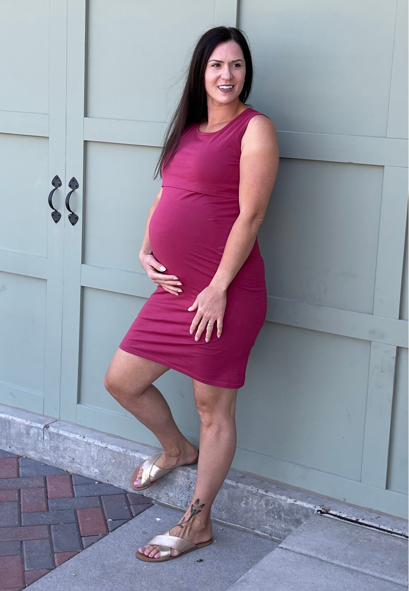 Brittany Maternity and Nursing Dress