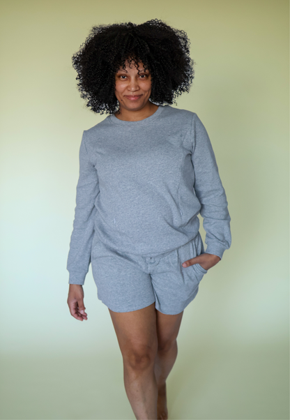 Maternity and Nursing Pajama Set