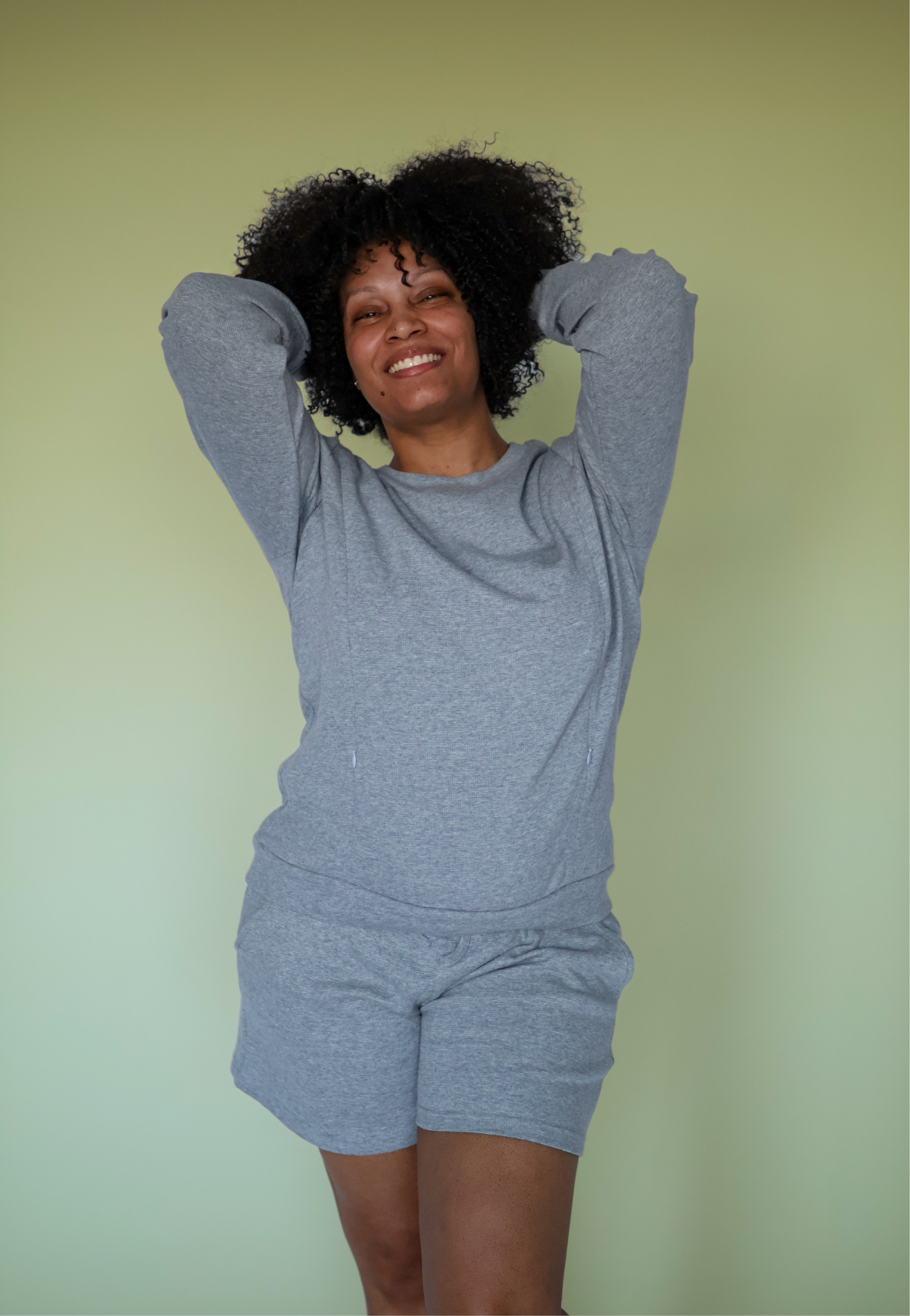 Maternity and Nursing Pajama Set