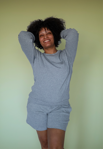 Maternity and Nursing Pajama Set