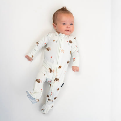 Coming Soon | Belan J. | Hedgehogs Footed Zipper Sleeper