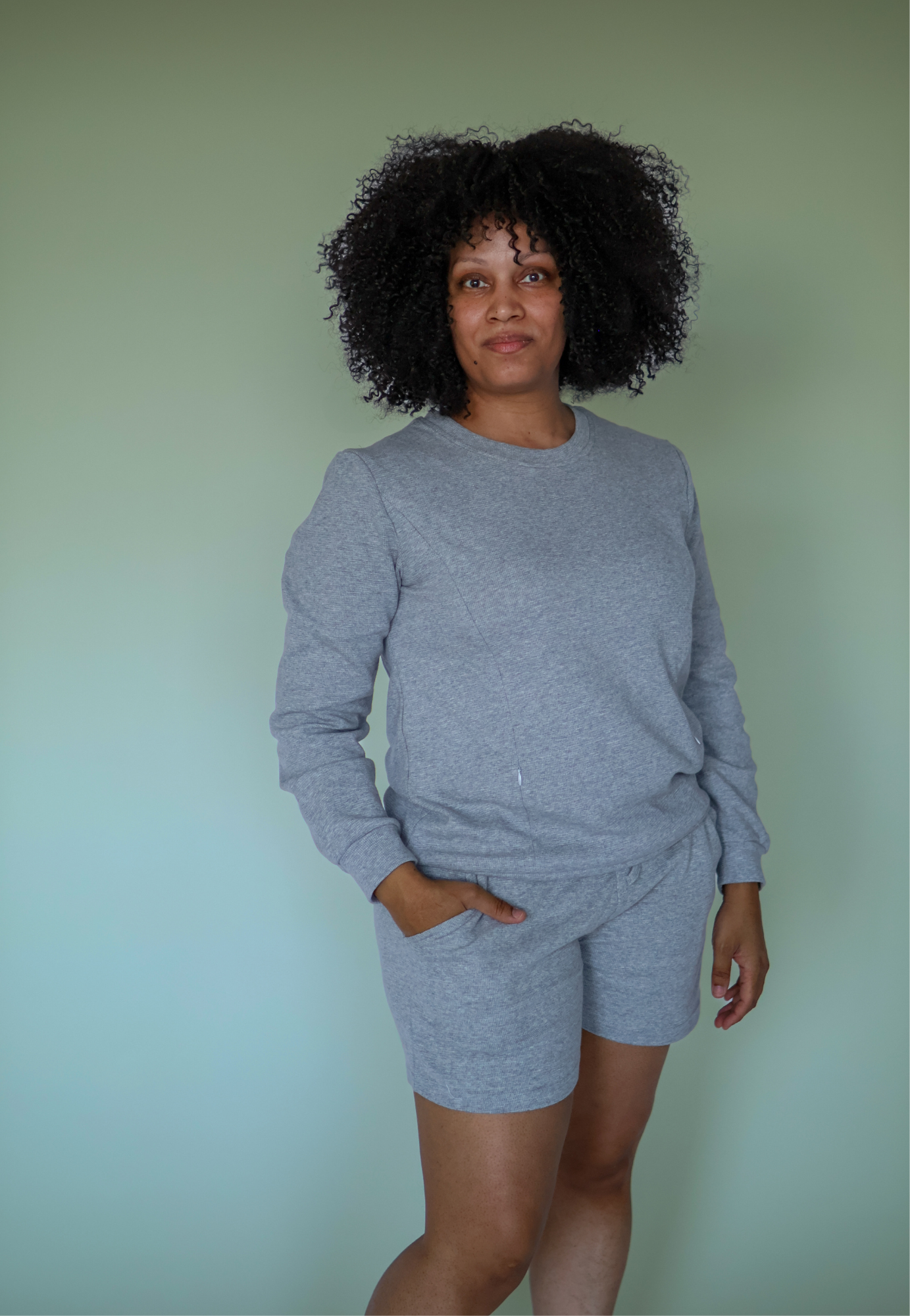 Maternity and Nursing Pajama Set